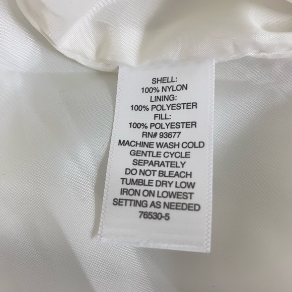 Liz Claiborne Quilted Puffer Vest Jacket Cream Ivory Women’s Sz S NWT - Picture 8 of 8